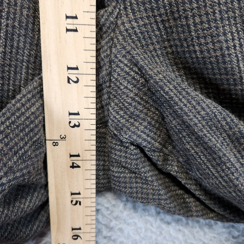 Keaton Chase Grid Cuffed Trouser Pants Men's (Fits 36x29) Retro Business Casual‎